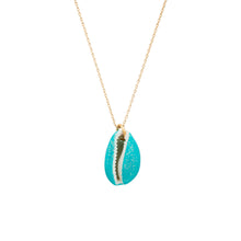 Charger l&#39;image dans la galerie, Collier coquillage turquoise
